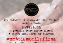 Paola, Ecco la raccolta firme contro il DDL Pillon
