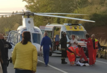 Paura a Paola, elisoccorso sulla SS18