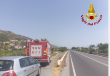 Allarme bomba sulla SS18 a Paola