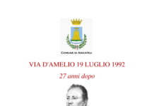 Amantea, il ricordo di Paolo Borsellino e della sua scorta, 27 anni dopo…