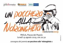 19 AGOSTO A PAOLA LA DECIMA EDIZIONE DEL PACCHERO ALLA NDRANGHETA