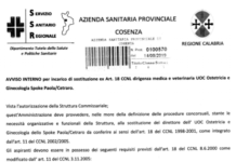 Ecco la selezione per individuare responsabile della Ginecologia-Ostetricia dello Spoke Cetraro-Paola