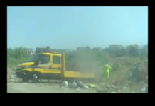 INCREDIBILE, operai Anas sorpresi a scaricare rifiuti per strada