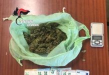 PREGIUDICATO NERVOSO AD UN CONTROLLO: IN CASA DROGA E CONTANTI