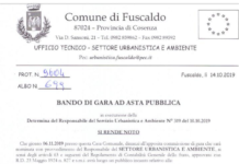 Fuscaldo, all’asta lotto boschivo in localitá “Contrada Serra della Monaca”
