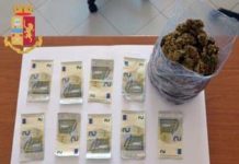 Arrestato un Nigeriano trovato in possesso di 300 gr di cannabis
