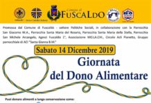 Fuscaldo, Sabato 14 Dicembre, giornata del dono alimentare