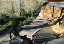 Cetraro, la strada (S.P. 26) per la frazione S. Angelo abbandonata dalla Provincia