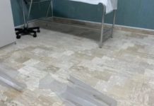 Ospedale di Cetraro, cede la plafoniera nel reparto Dialisi