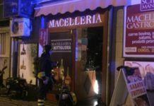 Incendiata una macelleria in pieno centro, tragedia sfiorata