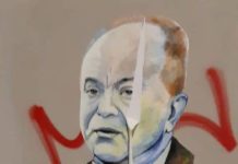 Vergogna a Crotone, sfregiato il ritratto di Nicola Gratteri