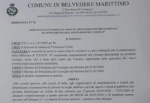 Belvedere, ecco le disposizioni del sindaco per le società sportive e scuole di ballo