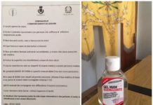 Emergenza coronavirus, il sindaco di Lago regala igienizzante per mani agli studenti