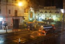 Paola, ieri nuova disinfezione del territorio comunale -Foto e video-