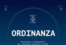 Regione Calabria, ulteriore ordinanza restrittiva della Santelli