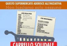 A San Lucido “Non siete soli” ecco il carrello solidale per i bisognosi