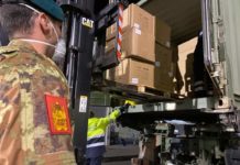 Esercito in campo per la distribuzione dispositivi sanitari (Anche in Calabria)