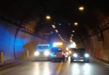 Amantea, auto in panne nella galleria di Coreca, interviene Polizia Municipale