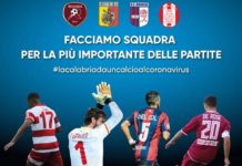 SQUADRE CALABRESI SERIE C INSIEME ‘PER DARE UN CALCIO AL CORONAVIRUS’