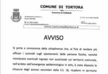 Tortora, disposta chiusura accessi secondari dalla SS18