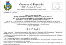 Fuscaldo, emergenza, il sindaco Ramundo “Chiudiamo i Confini”