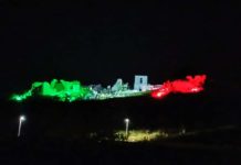 25 Aprile, i Ruderi di Cirella illuminati con il Tricolore -Video-