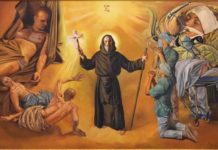 San Francesco di Paola tra gli appestati di Frejus e i malati Covid