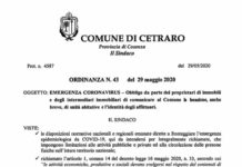 Cetraro, Emergenza Covid-19, ordinanza del sindaco per gli affittuari