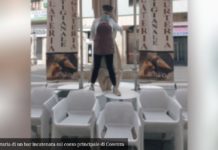 Chiusura Bar E Ristoranti, Titolare Si Incatena Sull’isola Pedonale Cosenza