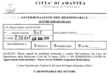 Amantea, buoni spesa: ammesse 174 domande, escluse 168