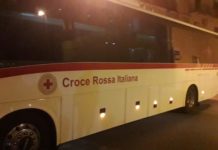 I migranti positivi lasciano Amantea -FOTO-