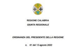 UFFICIALE -Discoteche chiuse in Calabria- Ecco l’ordinanza