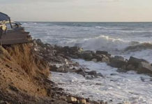 Amantea, cede ancora parte della SS18 in direzione sud -Foto-