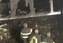 Cetraro, incendio nell’ex Firrao -Foto-