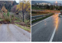 Maltempo, smottamenti a San Lucido