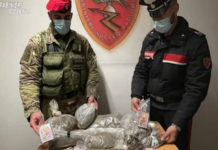 CETRARO. AI DOMICILIARI CON OLTRE 2 KG DI SOSTANZA STUPEFACENTE