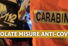 Aperitivo un bar: I Carabinieri multano gestore e clienti. chiusa attività