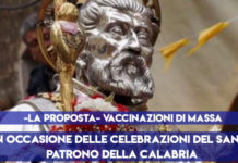 “Vaccinazione di massa nel giorno della ricorrenza delle celebrazioni in onore di San Francesco di Paola”