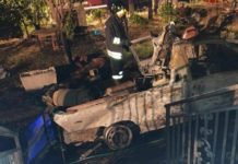 Incendiato un veicolo carico di bombole di gpl: esplosioni, danni.