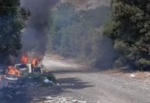 Rifiuti in fiamme, fumi tossici a Scalea: residenti temono emergenza sanitaria