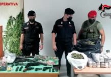 Armi e droga nella fattoria, arrestati padre e figli