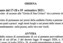 Buonvicino, festa di San Ciriaco Abate: Vietato accesso alla Grotta