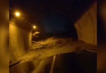 Frana sulla 107. Colata di fango blocca la strada