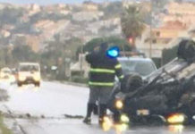 Incidenti stradali sulla SS18. A Scalea auto si capovolge