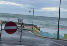 Fuscaldo. Forti Mareggiate: Chiuso il lungomare