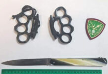 Aeroporto di Lamezia T. Polizia denuncia un passeggero in possesso di coltello e tirapugni.