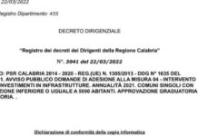 Sangineto, fondi per la rete viaria rurale