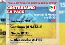 Paola. “Costruiamo la Pace”. Martedì 15 Marzo dibattito promosso dal PD. Ospiti Irto, Di Natale e Alfieri