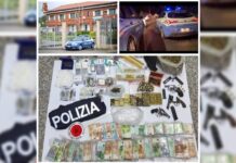 Blitz della Polizia. Spaccio di droga e armi. In manette uomo e donna