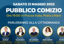 Le elezioni di Praia a Mare entrano nel vivo. Primo pubblico comizio per #Puntoeacapo